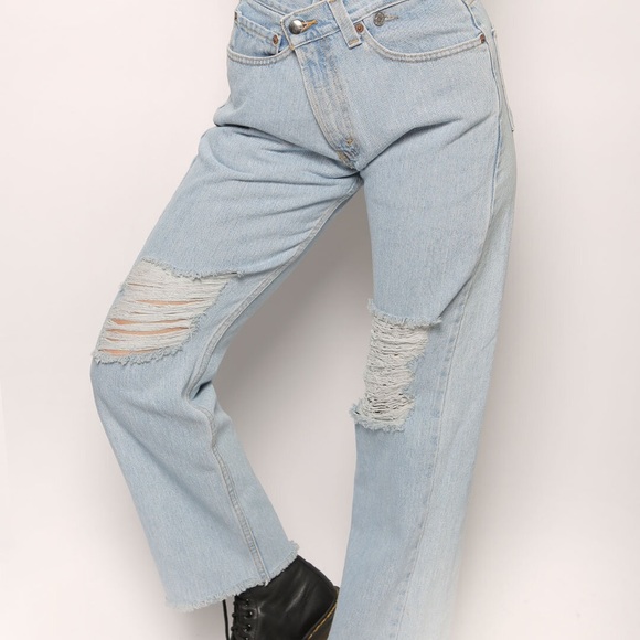 Jeans | Cross Over Reworked Levis Jeans 